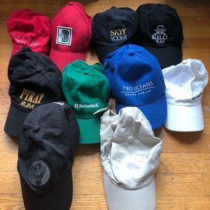 Alcohol brand logo hats